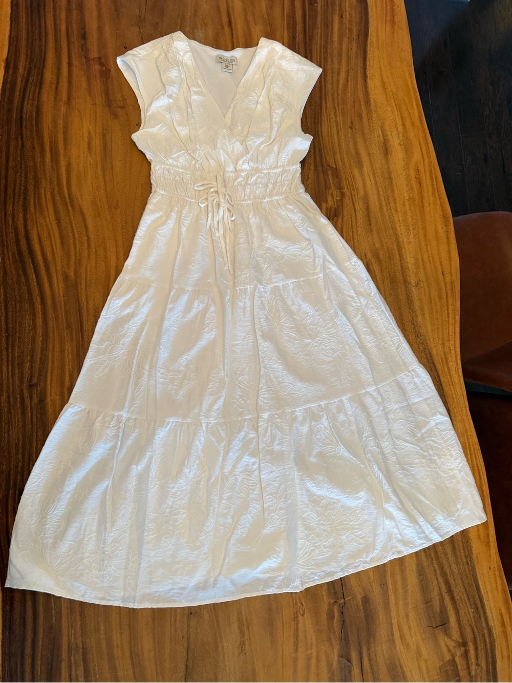 Rachel Zoe Cream Lightweight Maxi Dress